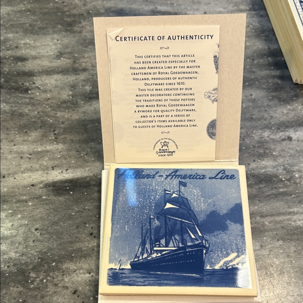 Holland America Line Ceramic Tile coaster